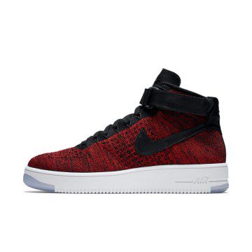 Nike Air Force 1 Ultra Flyknit Mid University Red Black (817420-600)