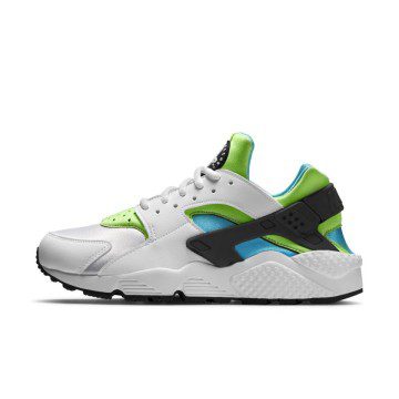 Nike Air Huarache Run White Clearwater Flash Lime (Women’s) (634835-100)