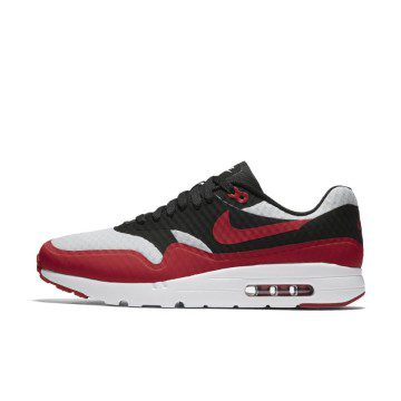 Nike Air Max 1 Ultra Pure Platinum Black Gym Red (819476-005)