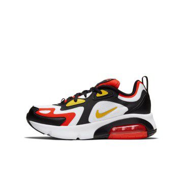Nike Air Max 200 Black Bright Crimson (GS) (AT5627-005)