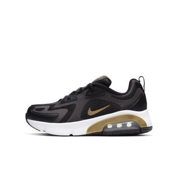 Nike Air Max 200 Black Metallic Gold (GS) (AT5627-003)