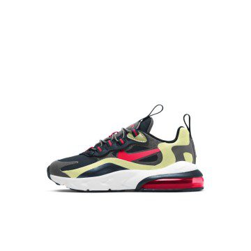 Nike Air Max 270 React Iron Grey Bright Crimson (PS) (BQ0102-015)