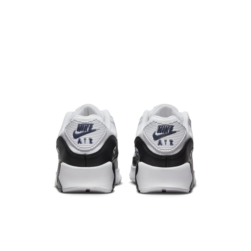 Nike Air Max 90 Double Swoosh White Black Gold Royal (GS) (FJ4592-100)