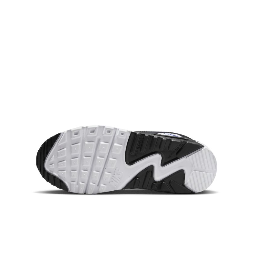 Nike Air Max 90 Double Swoosh White Black Gold Royal (GS) (FJ4592-100)