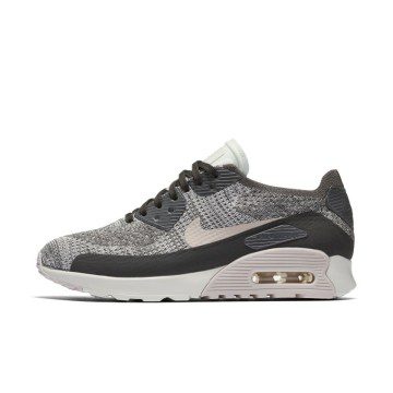 Nike Air Max 90 Ultra 2.0 Flyknit Midnight Fog/Silt Red-Sail (Women’s) (881109-003)