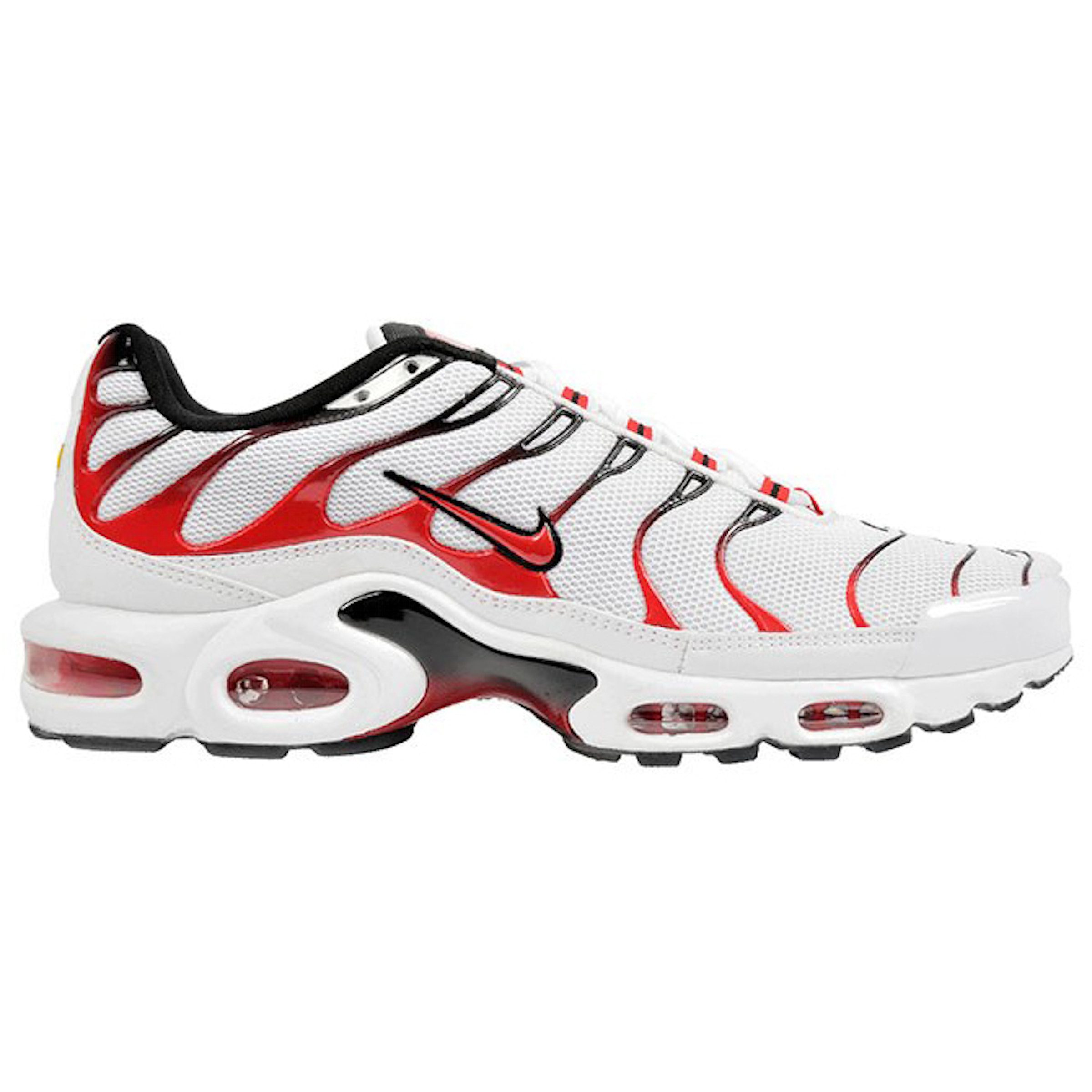 nike air max plus white red