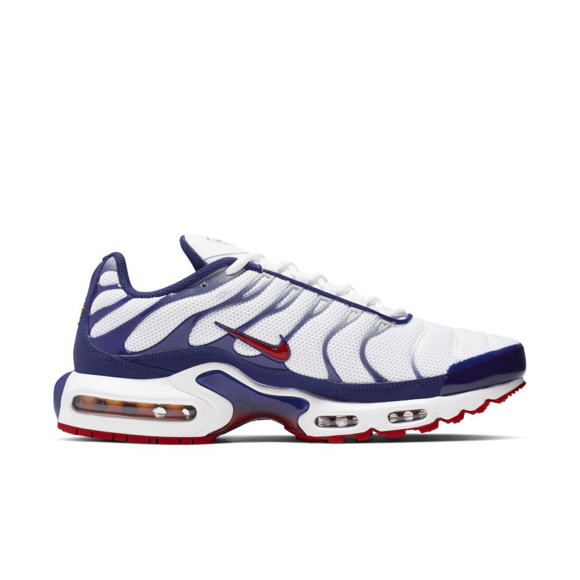 nike air max plus white red