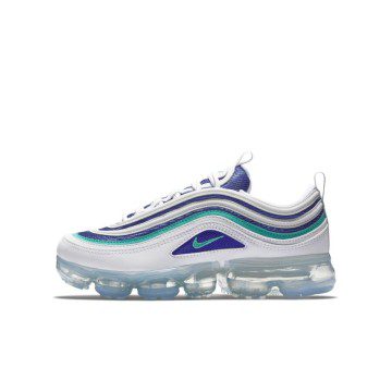 Nike Air VaporMax 97 White Indigo Burst Hyper Jade (GS) (AQ2657-100)