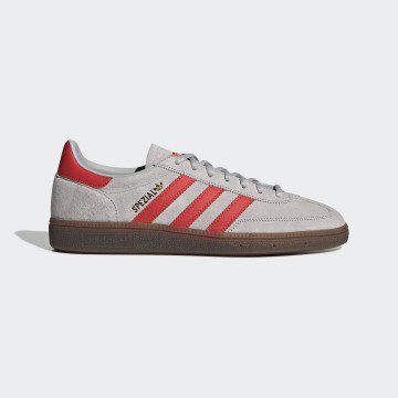 adidas Handball Spezial Grey Two / Hi-Res Red / Gold Metallic (EF5747)