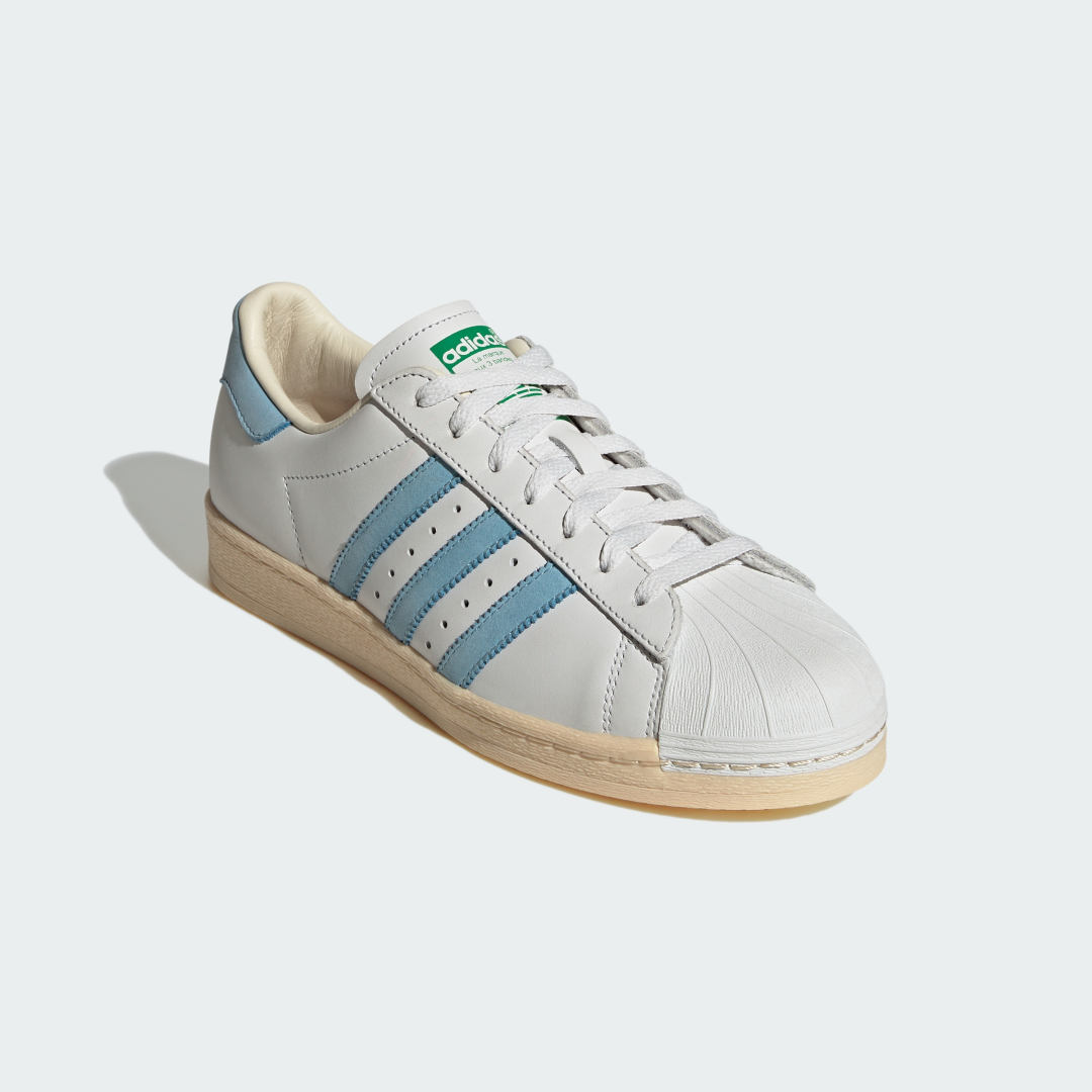 adidas Superstar 82 Crystal White / Clear Blue / Green (ID2151)