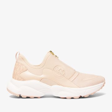 Michael Kors MK Sami Scuba and Mesh Zip-Up Trainer – Ballet (43H3SMFSHD-1717)