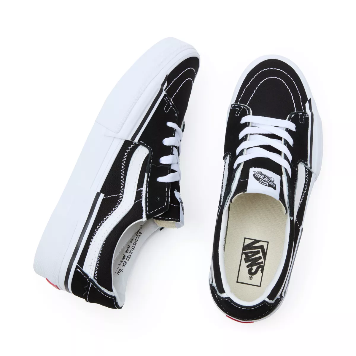 VANS Sk8-low Reconstruct Zwart (VN0009QSBZW)