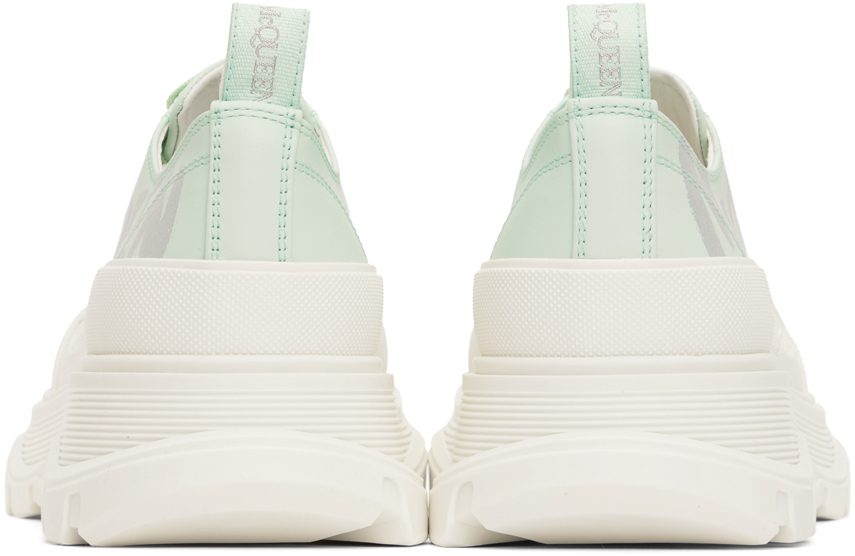 Alexander McQueen White Graffiti Tread Slick Low-Top Sneakers (711108WIAT6)