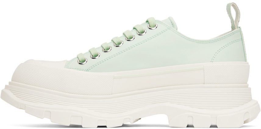 Alexander McQueen White Graffiti Tread Slick Low-Top Sneakers (711108WIAT6)
