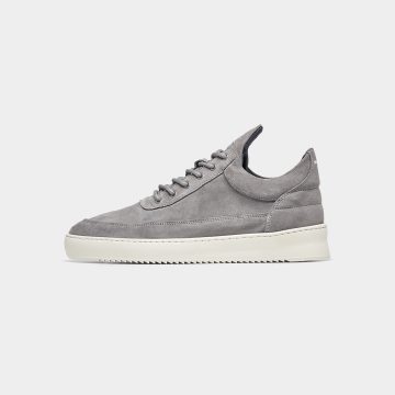 Filling Pieces Low Top Organic Suede Grey