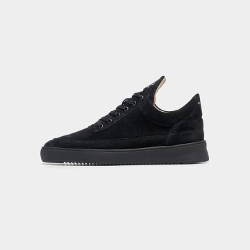 Filling Pieces Low Top Suede All Black