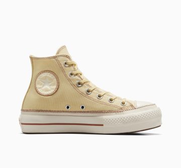 Converse Chuck Taylor All Star Lift Platform Contrast Stitching Open Sesame/egret/clay Pot (A04659C)