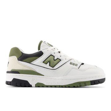 New Balance 550 White / Dark Olivine / Black (BB550V1-47827)