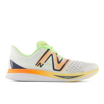 New Balance FuelCell SuperComp Pacer White / Hot Mango / Bleached Lime Glo (MFCRRV1-47077)