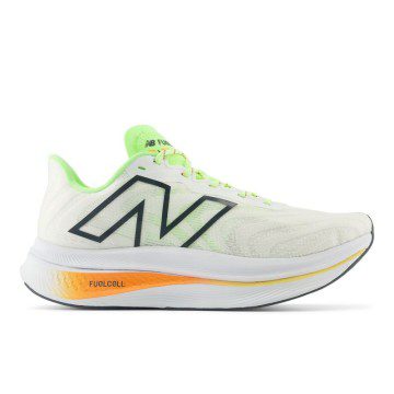 New Balance FuelCell SuperComp Trainer v2 White / Bleached Lime Glo / Hot Mango (MRCXV3-45183)