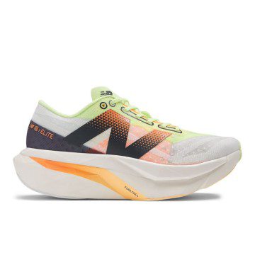 New Balance FuelCell SuperComp Elite v4 White / Bleached Lime Glo / Hot Mango (WRCELV4-44902)