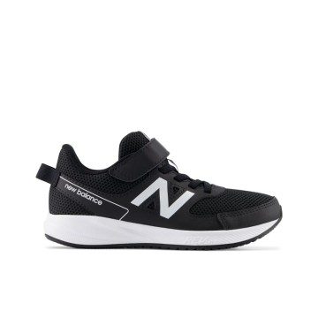 New Balance 570v3 Bungee Lace with Top Strap Black / White (YT570V3-43592)