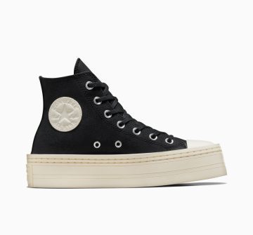 Converse Chuck Taylor All Star Modern Lift Platform Canvas Black/black/egret (A06141C)