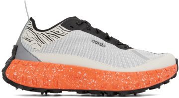Norda Off-White & Orange 001 G+ Spike Sneakers (norda 001 G+® Spikes (Waterproof)