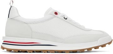 Thom Browne White Tech Runner Low Top Sneaker (MFD180A-03050)