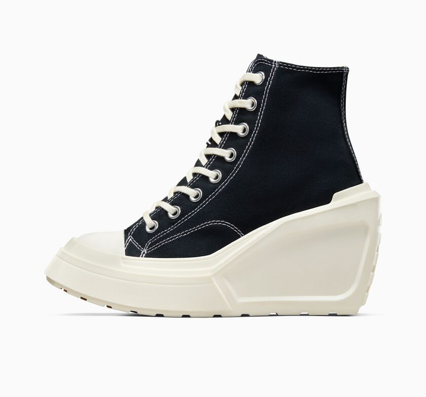 Converse Chuck 70 De Luxe Wedge Zwart/zwart/egret (A06478C)