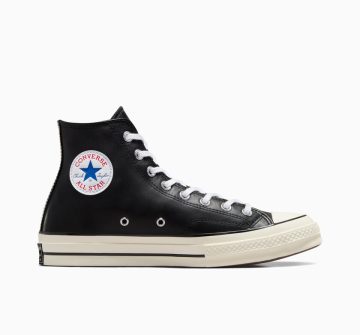Converse Chuck 70 Leather Zwart/wit/egret (A07200C)