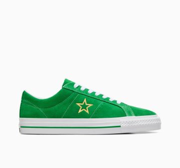 Converse One Star Pro Suede Groen/wit/goud (A06645C)