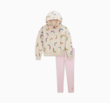 Converse Rainbow Hoodie & Leggings Set Pink Foam (10026736-A01)