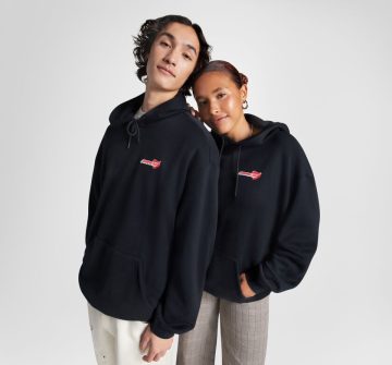 Converse Y2K Heart Oversized Hoodie Converse Black (10026891-A01)