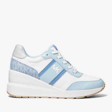 Michael Kors MK Mabel Canvas Trainer – Pl Ocn Mlti (43S4MBFSAD-2752)