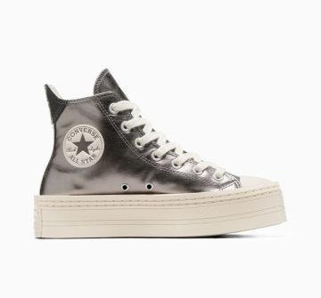 Converse Chuck Taylor All Star Modern Lift Platform Metallic Metallic Gunmetal (A09897C)