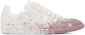 Maison Margiela White & Blue Replica Sneakers (S37WS0568 P4711)