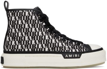 AMIRI Black & White Court Sneakers (MFS008-004)