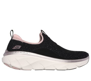 Skechers Relaxed Fit: D’Lux Walker 2.0 – Sparkle Forever – Zwart / Roos Goud (150098-BKRG)