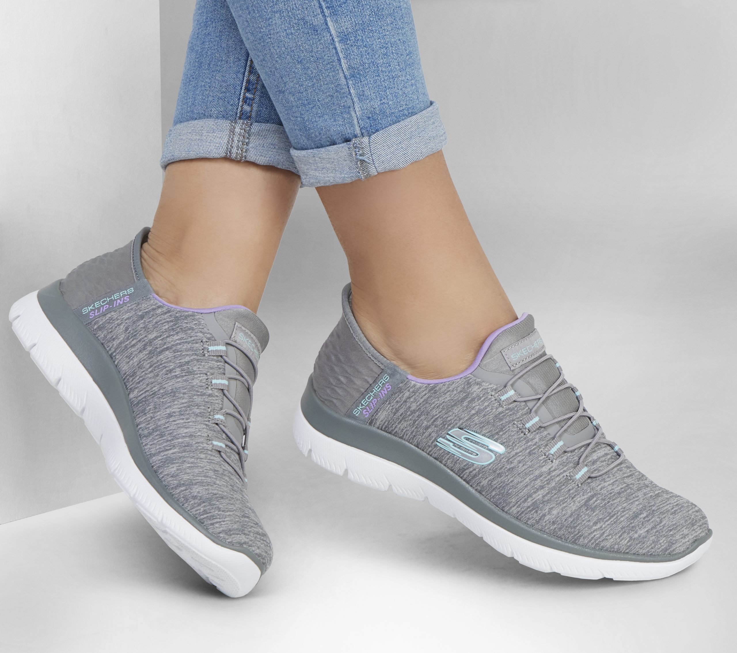 Skechers Skechers Slip-ins: Summits – Dazzling Haze – Grijs / Multi (149937-GYMT)