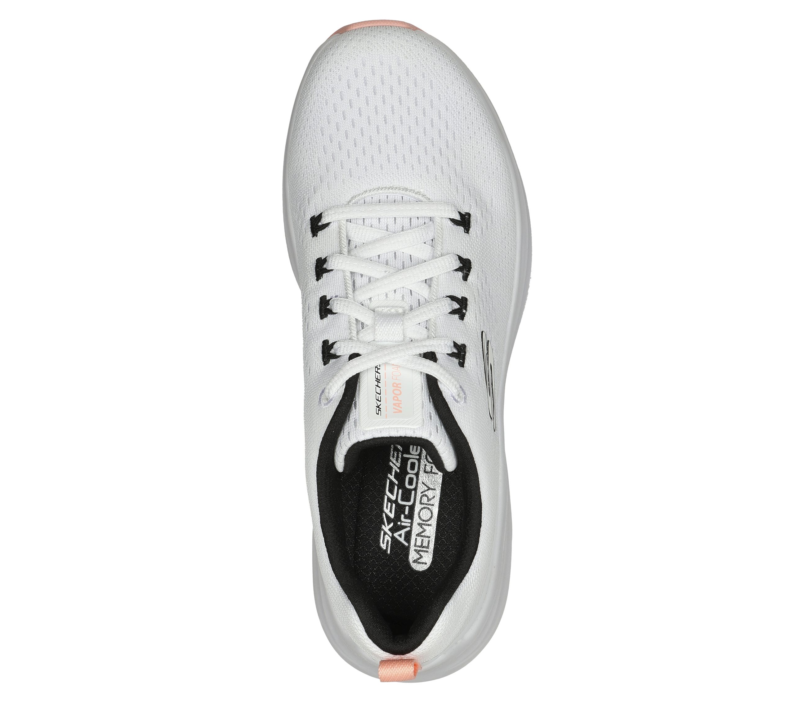 Skechers Vapor Foam – Fresh Trend – Wit / Zwart / Koraal (150024-WBC)