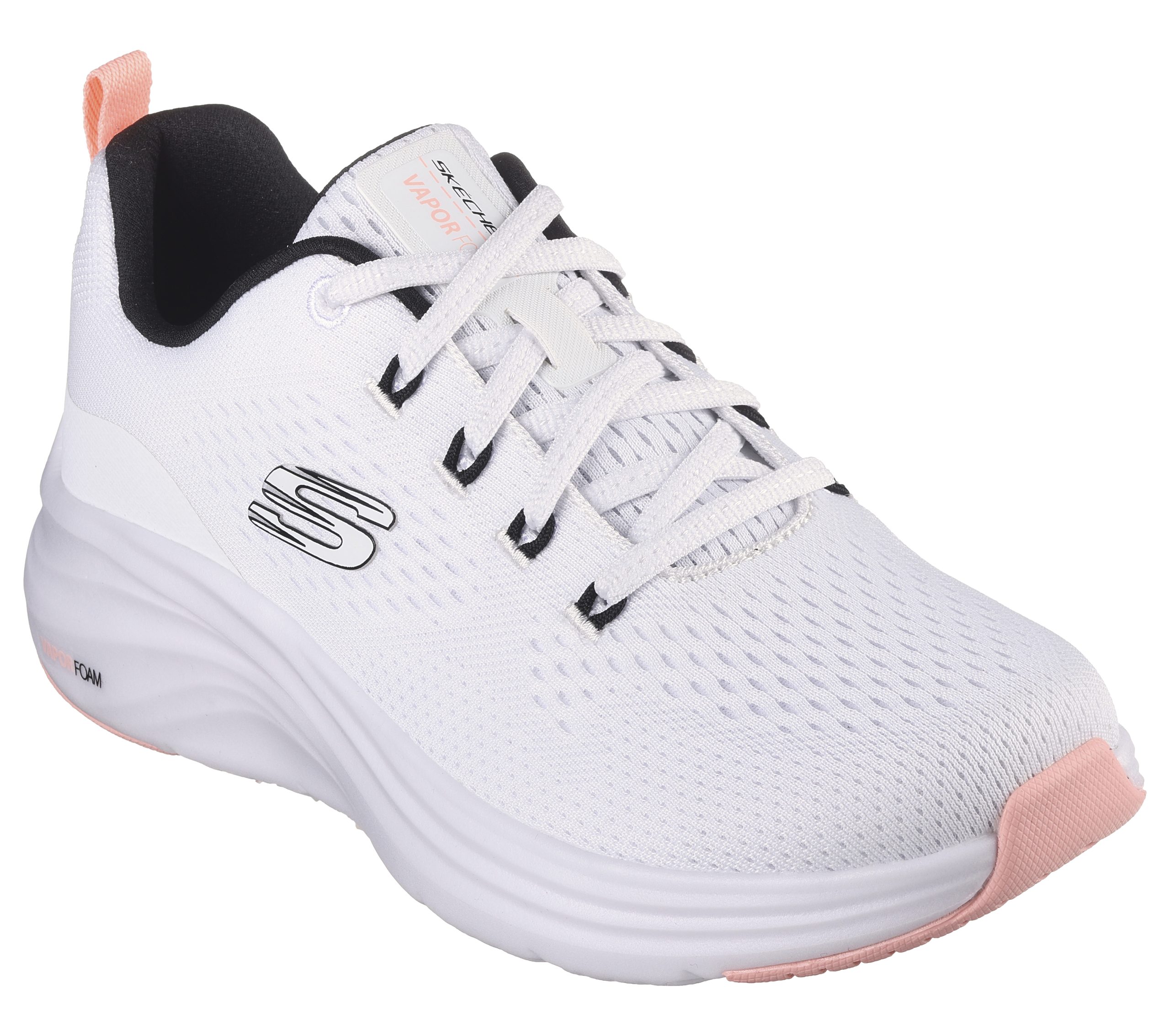 Skechers Vapor Foam – Fresh Trend – Wit / Zwart / Koraal (150024-WBC)