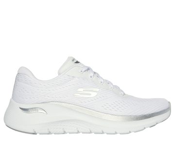 Skechers Arch Fit 2.0 – Glow The Distance – Wit / Zilver (150067-WSL)
