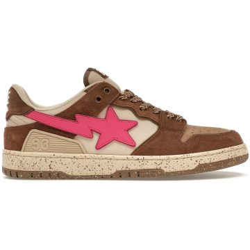 A Bathing Ape Bape SK8 Sta #6 Brown Pink (001FWJ201004-BRW)