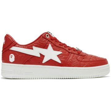 A Bathing Ape Bape Sta Low #3 Line Camo Red (001FWJ801052-RED/001FWJ802052-RED/1J80-191-052-RED)