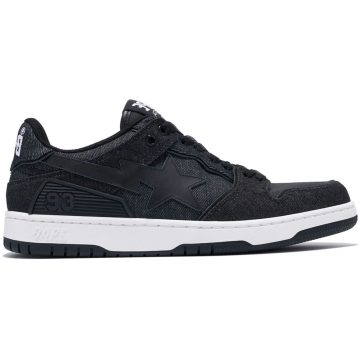A Bathing Ape Sk8 Sta Black Denim (001FWJ201005-BLK/001FWJ202005-BLK)