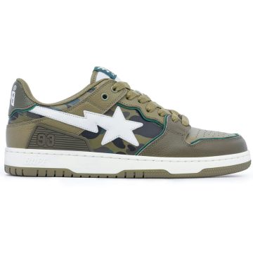 A Bathing Ape Sk8 Sta Olive Drab Green Camo (1J30-191-026-OLD/001FWJ301026-OLD/001FWJ302026-OLD)