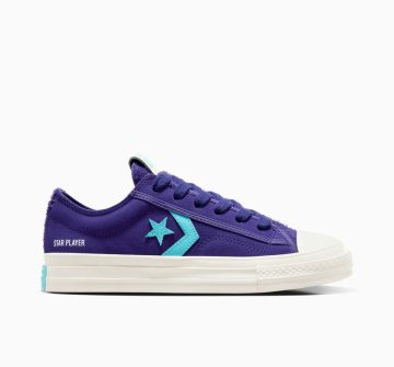 Converse Star Player 76 Suede Court Purple/egret/triple Cyan (A10140C)
