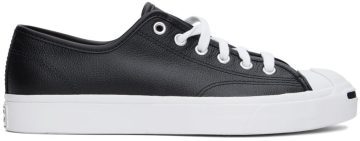 Converse Jack Purcell Foundational Leather Zwart/wit/wit