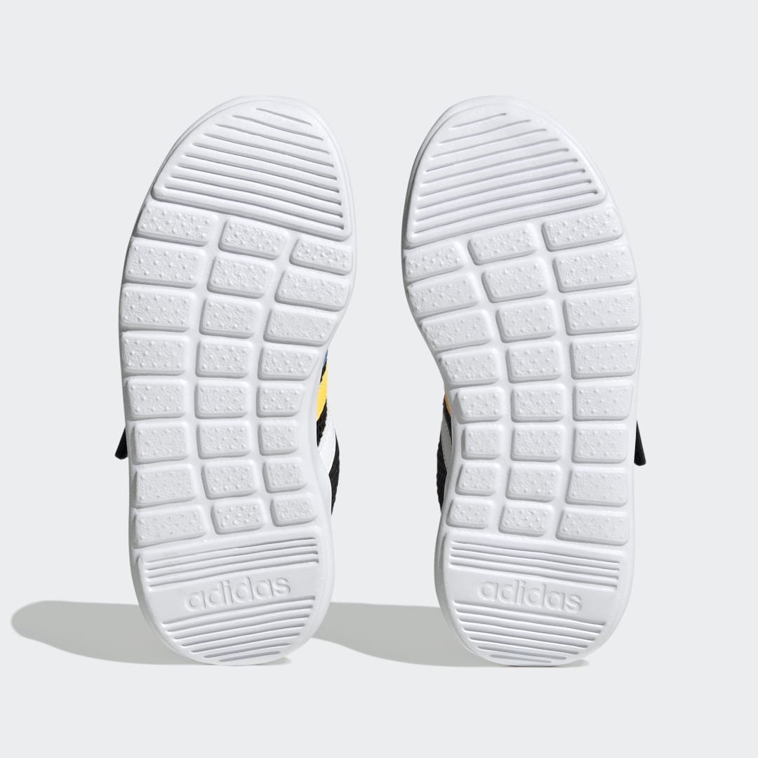 adidas Lite Racer 3.0 Lifestyle Running met Klittenband Bovenaan Core Black / Cloud White / Solar Gold (HP5799)